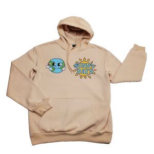 Chemistry Hoodie Mens Medium Beige Sunny Days Graphic Pullover Streetwear